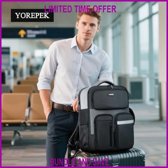 18x14x8 in laptop backpack TSA Approved Laptop Backpack Briefcase 18x14x8 Personal Item Bag